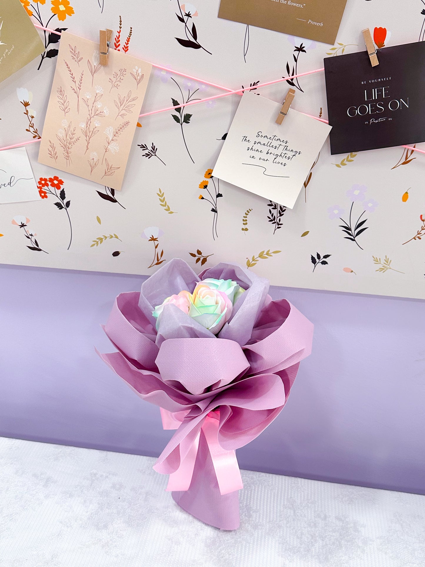 Candy blooms soap roses