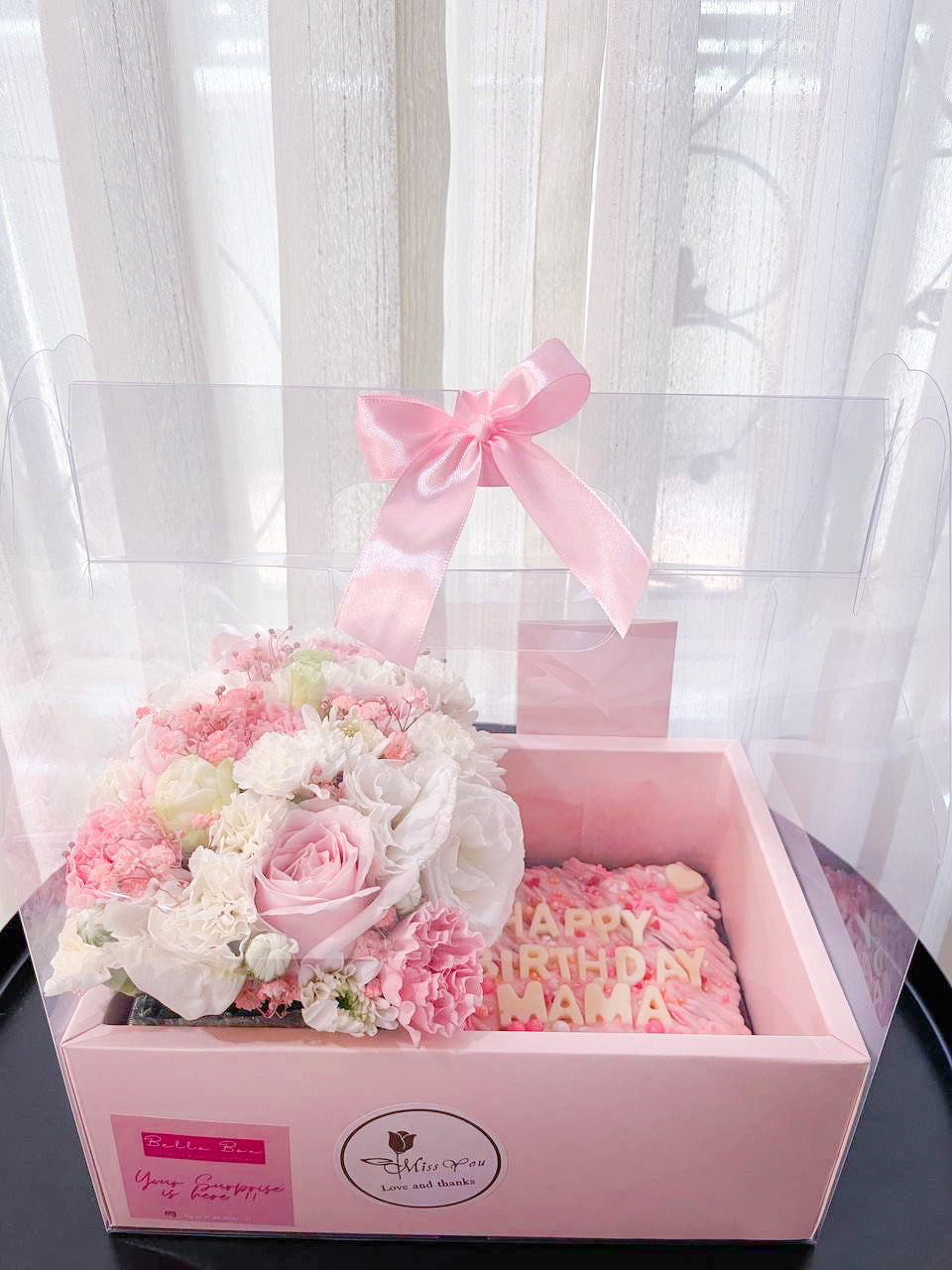 Flowers Box with Chocolate brownie