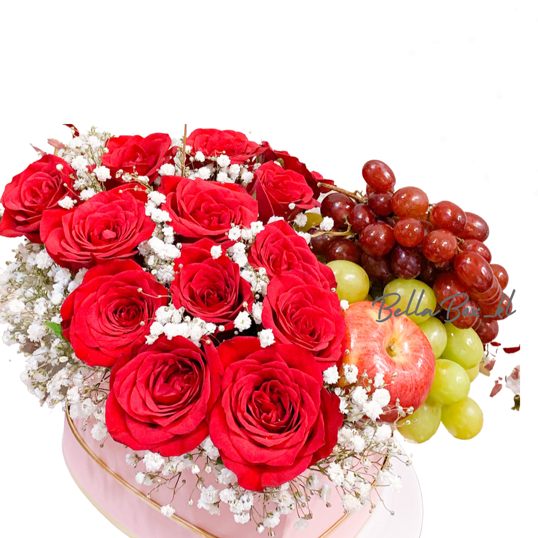 Rosette Heart shape Fruit Box