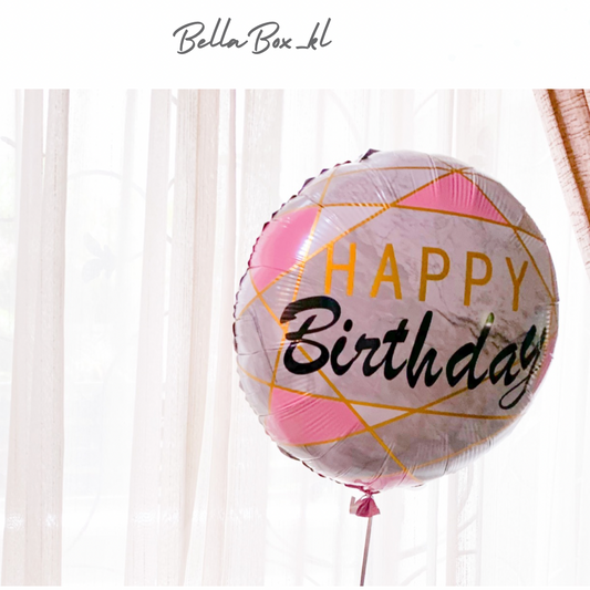 Pink Mosaic Happy Birthday Foil Balloon