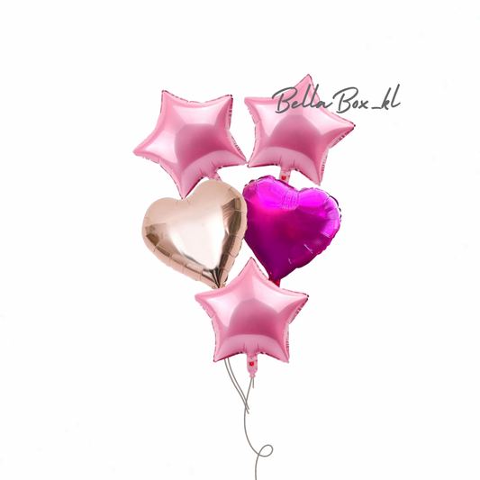 Mix Foil Balloon Set ( Helium) 8”