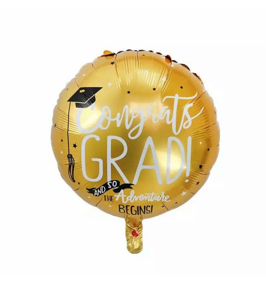 Congrats Grad(Gold) Foil Balloon