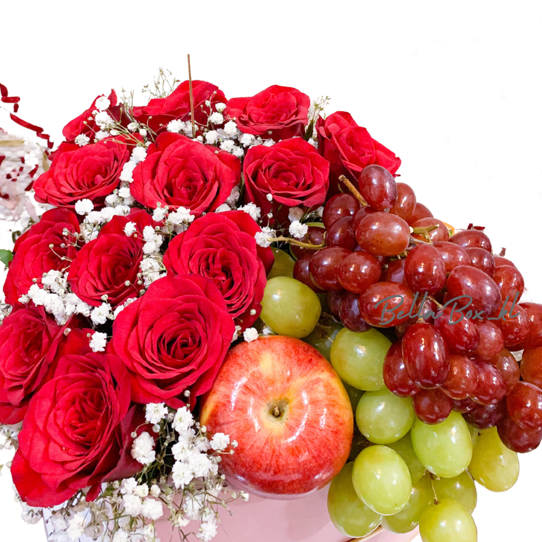 Rosette Heart shape Fruit Box