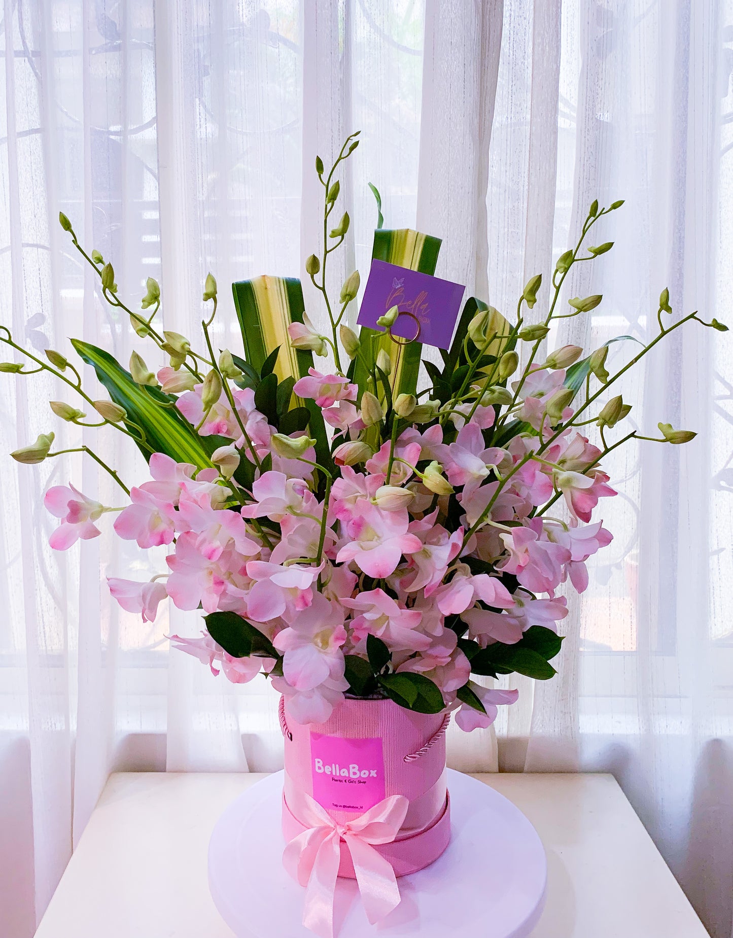 Fresh Pink Orchids Box